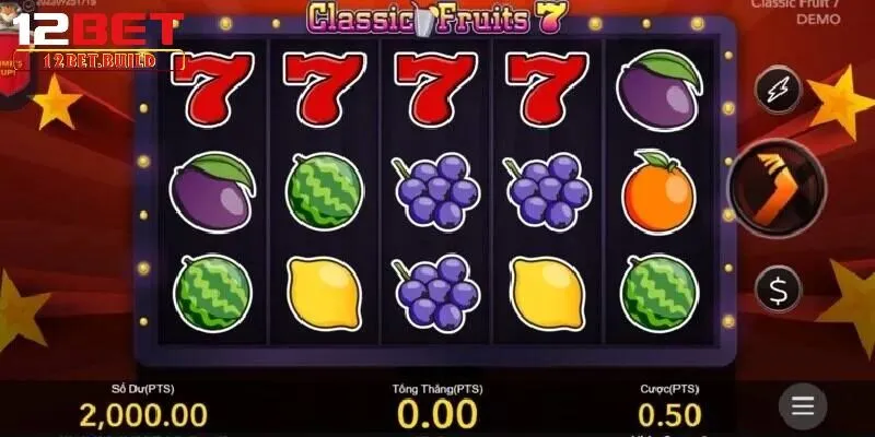 Một số hình thức chơi game nổ hũ Xèng Hoa Quả tại nhà cái 12bet